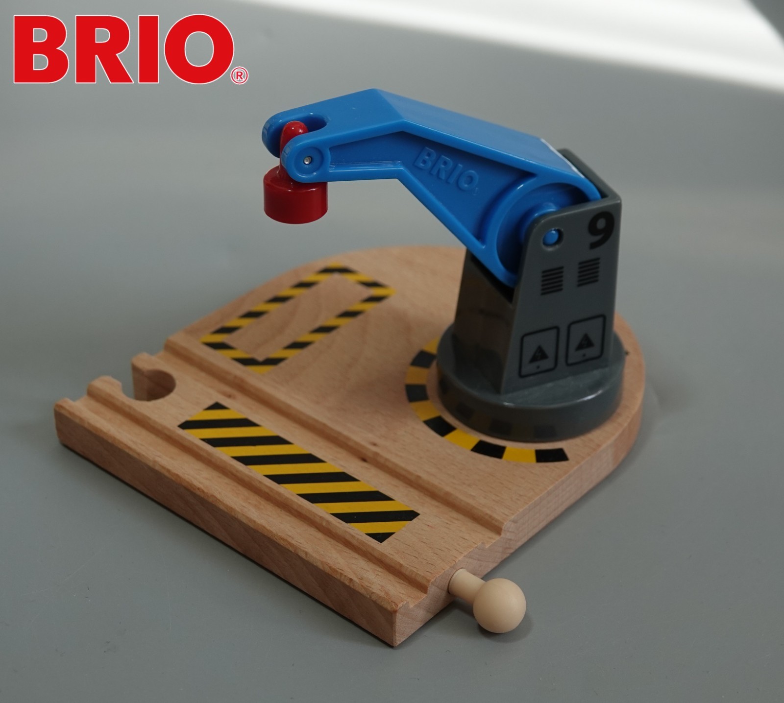 BRIO 33245 Blue LOW LEVEL CRANE Magnetic for Thomas & Friends Wooden Railway