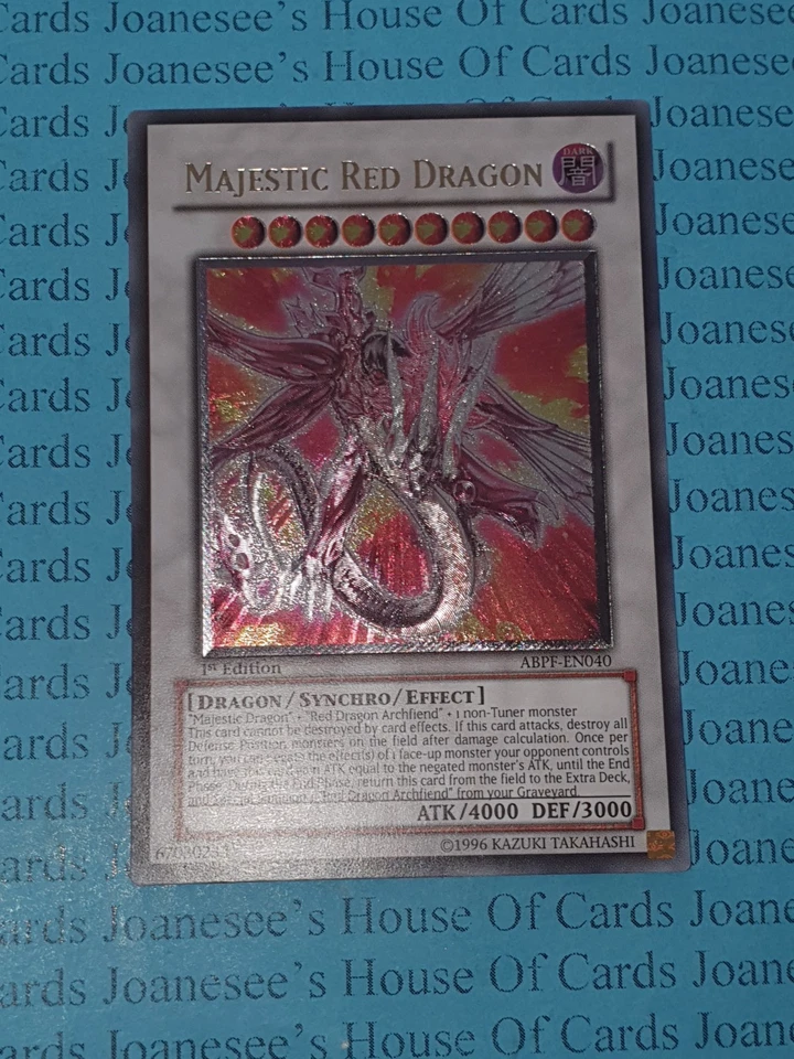 ABPF-EN040 Majestic Red Dragon Ultimate Rare Yu-Gi-Oh Card 1st Edition LP - Image 4 of 4