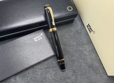 Montblanc Boheme Black Rollerball Pen | Golden Trim