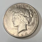 1923-S Peace Silver Dollar.  Starting price is less than melt!