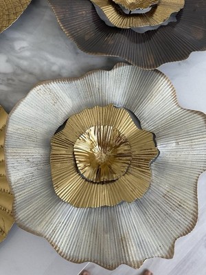 Wanddekoration, Mehrfarbig, Metall, Verschieden,