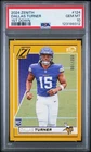 2024 Panini Zenith Football 1st Down Dallas Turner #124 PSA 10
