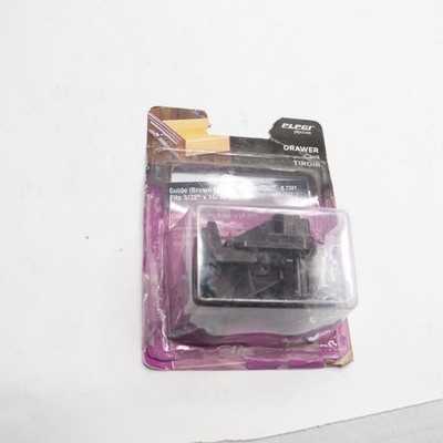 Prime-Line Dark Brown, Drawer Track Guide and Glide (2-pack)