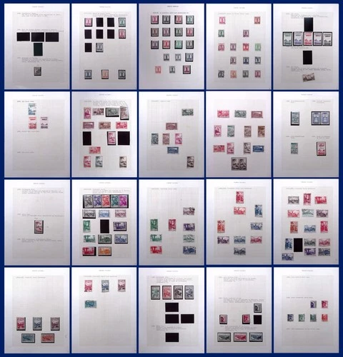 FRENCH MOROCCO: 1940-1949 Used & Unused - Ex-Old Time Collection - 33 Pages *