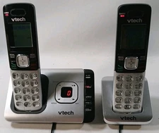 VTech CS6729-3 Cordless Phone Digital Answering System DC 6V 2 Handsets W/ Docks