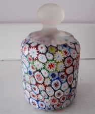Fratelli Toso Murano Italy Vintage Mid Century Millefiori Glass Paperweight