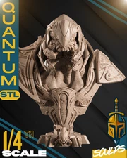 Halo-Inspired Arbiter Portrait Bust STL | Digital Download