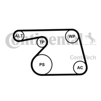 Wasserpumpe + Keilrippenriemensatz Continental Ctam 6PK1318WP1 FüR Meriva Corsa