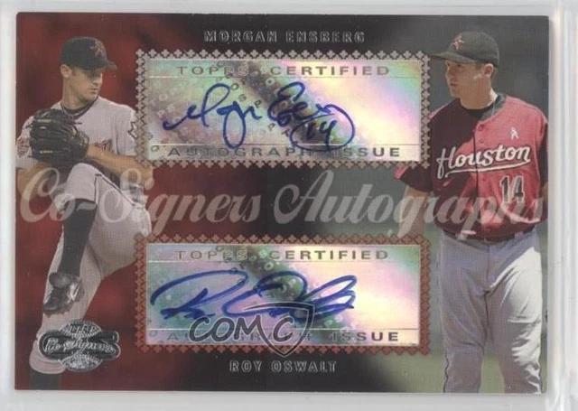 2006 Topps Co-Signers Dual Auto Morgan Ensberg Roy Oswalt #CS-82 Autogramm 0o9