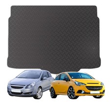 Carsio Tailored Rubber Car Boot Liner Mat For Vauxhall Corsa D / E 2007 to 2019