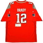 Tom Brady SIGNED New England Patriots Red Football Jersey w/ TRISTAR COA