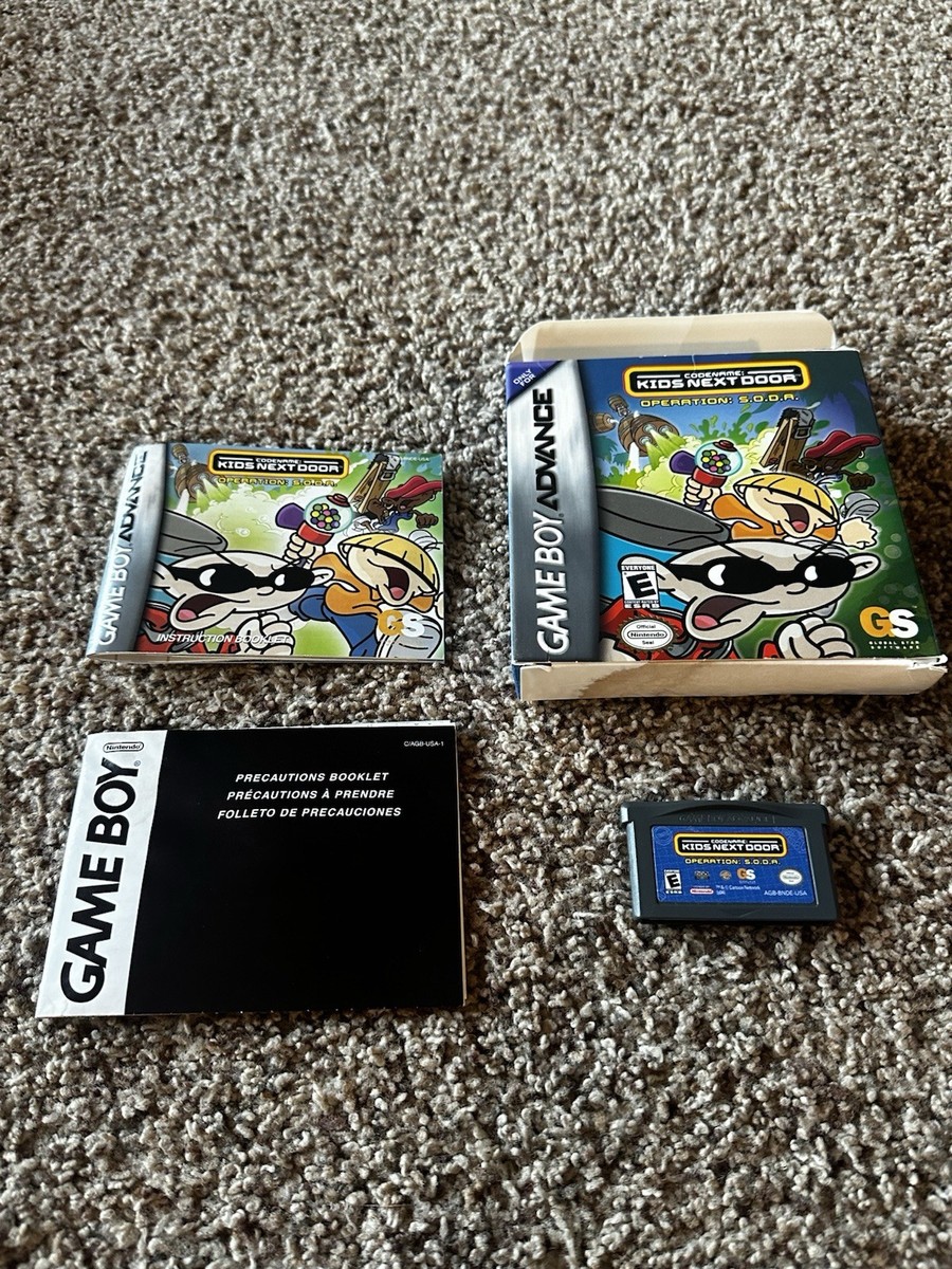 Nintendo Gameboy Advanced Kids Next Door-Operation S.O.D.A. w/ box