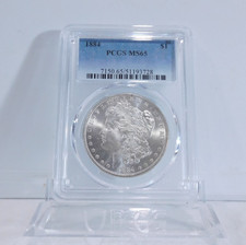 1884-P  MORGAN Silver Dollar, PCGS MS-65!