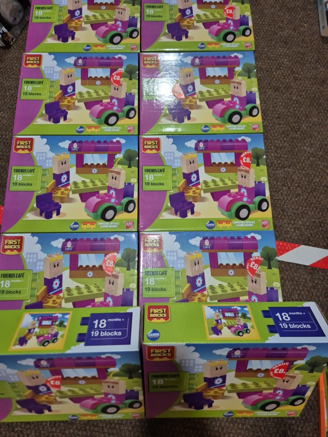 JOB LOT 10x Friends Cafe First Bricks construction blocks building bricks Block
