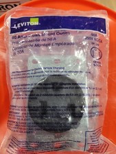 Leviton 2-Pole Single Outlet Flush Mount Shallow Black 50A 250V NEMA 6-50R