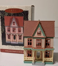 Hallmark Christmas Ornament Victorian Painted Lady Nostalgic Houses 1996 #13 
