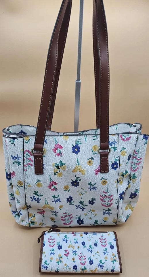 Bolso de hombro y billetera St John’s Bay botánico floral Quincy 4 carteles Foto 3 de 4