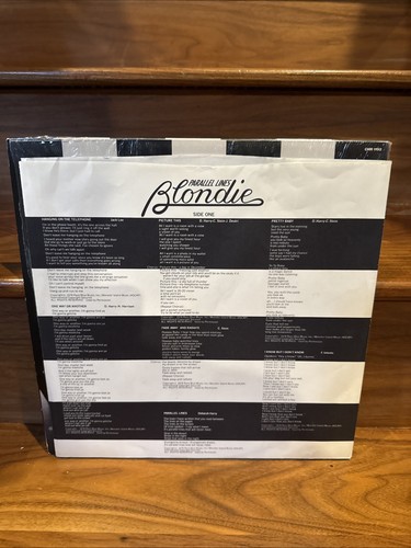 Blondie Parallel Lines LP CHR 1192 w Inner Sleeve Heart of Glass VG+ In Shrink - Picture 3 of 6
