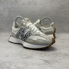 UK 5 New Balance 327 Sea Salt Leopard Print Womens Trainers