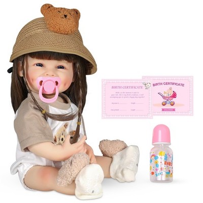 Reborn Baby Dolls - 18-Inch Lifelike Realistic Full Realistic Vinyl Silicone ...