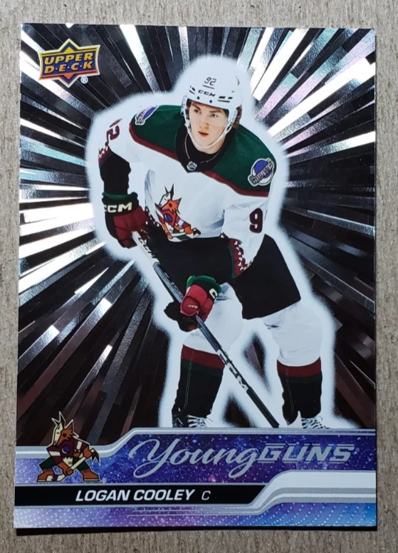 2023-24 Upper Deck Young Guns Outburst Logan Cooley RC #701 Coyotes Rookie