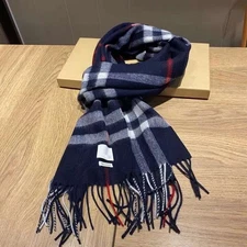 Warm Plaid Cashmere Scarf, Long Stylish Wrap for Winter Comfort