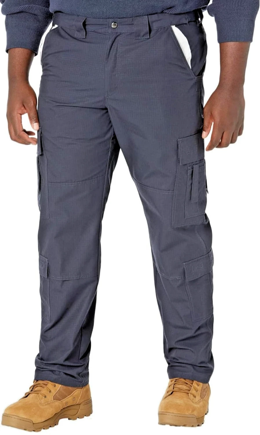 Wolverine Tactical Emergency Pants Mens 44x32 Black Ripstop Cargo Stretch Teflon