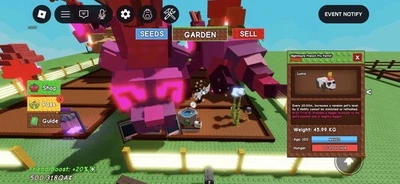 ROBLOX 🌱Grow A Garden🌱 | Nightmare French Fry Ferret | 20m Cooldown | 45kg | No Toy