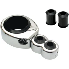 Motion Pro Cable Clamp 1"-1 1/8" Dual Throttle/Clutch Chrome 11-0044