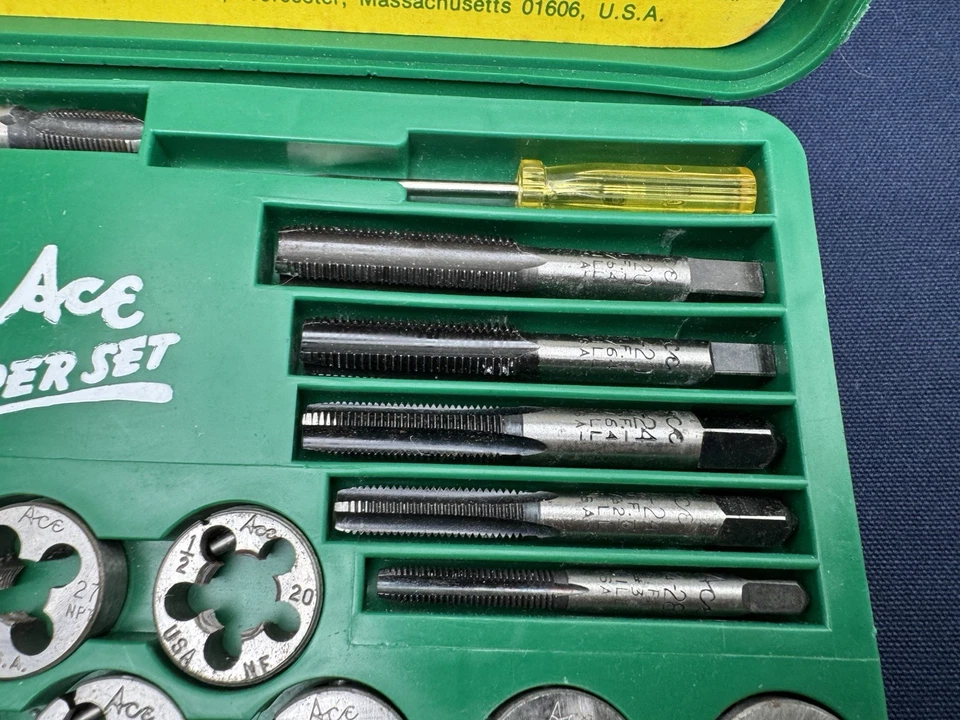 Ace Super Set Tap & Die 614A Henry L. Hanson,美国制造,完整未使用套装! — 第 4/4 张图片