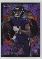 2024 Topps Finest Rare Purple Checkerboard Refractor 17/75 Devontez Walker 1l2