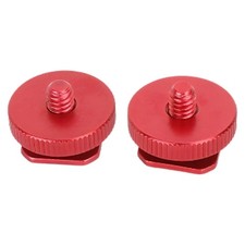 1/4inch Thread Hot Shoe Mount Adapter Two Screw Bracket For Flash Dslr Camera