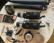 750Ws Studio Flash Kit | Bowens Mount | Many Accessories | Calumet Travelite 750