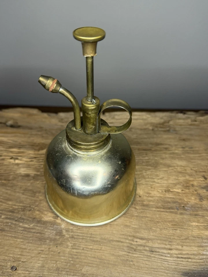 Pulverizador de agua vintage Landa 6" latón metal planta bonsái hecho por Mister Hong Kong Foto 3 de 4