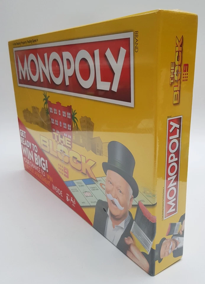 The Block Monopoly Board Game 9 Network Australia TV Series Themed Hasbro Sealed - Image 4 of 4