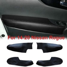 For 2014-2020 Nissan Rogue Interior Door Panels Black Armrest Leather Cover USA