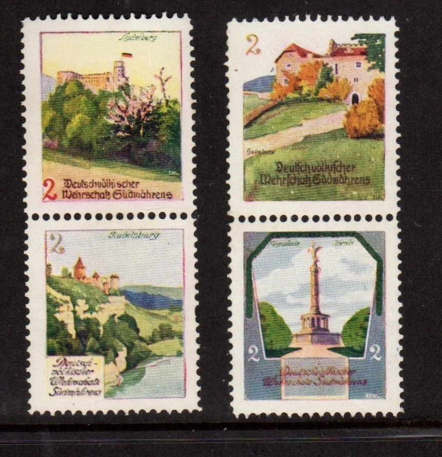 10 Austrian Charity Stamps - German Nationalist Treasures of Military History - Image 3 of 3