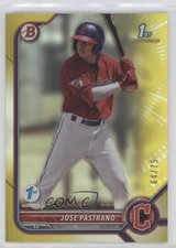 2022 Bowman 1st Edition Yellow Foil 64/75 Jose Pastrano #BPPF-21 hv1