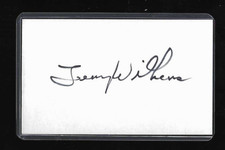 LENNY WILKENS Iconic HOF Basketball Coach SIGNED / AUTOGRAPH 3x5 Index Card