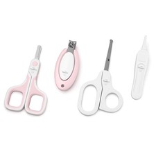 Little Martin's Baby Nail Care Kit - Pink, 4pc Set-Clipper, Scissors Tweezer