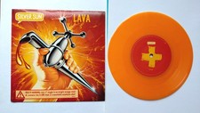Silver Sun Lava 7" Disc  VGC Orange vinyl