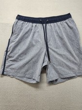 Goodfellow  Co Men Swim Trunk M Blue Drawstring Waist Pockets Beach Pool Wear