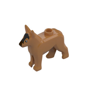 2X Lego Dog City Shepherd Dog Medium Nougat Brown 4441 4614195 92586pb01