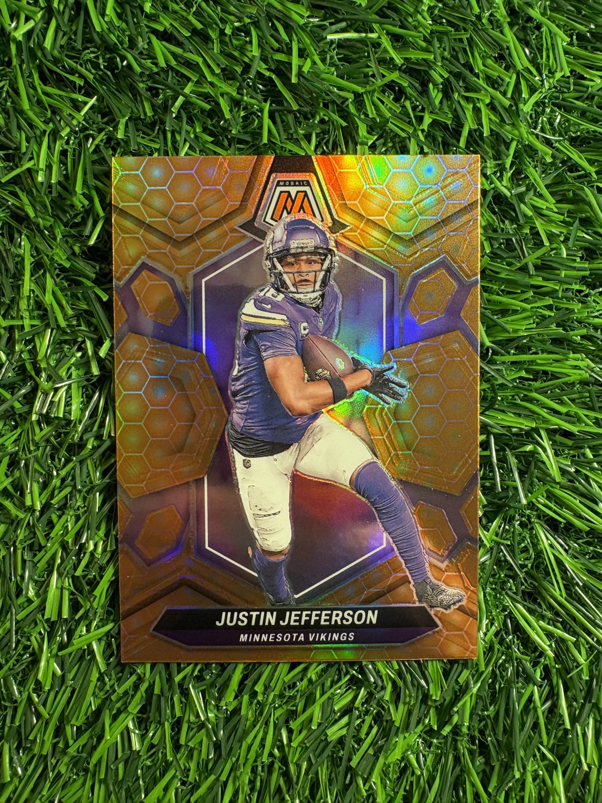 2024 Panini Mosaic - Justin Jefferson Honeycomb Prizm Minnesota Vikings #143 SSP