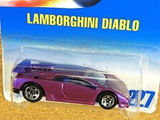 1992 Hot Wheels Lamborghini Diablo Purple 5-Spoke Wheels LAMBORGHINI DIABLO