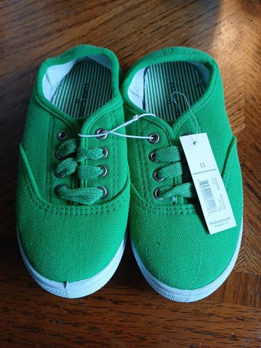 A New Pair Of Lime Popsicle Childrens Sport Casual Shoes. Faded Glory