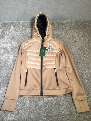Holland Cooper Hybrid Shell Jacket Size S Cappuccino Brown - Afbeelding 1 van 14