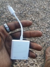 Apple USB Type C Multiport Adapter HDMI USB A USB C White Portable