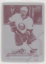 2016 Upper Deck Compendium Printing Plate Magenta 1/1 Dennis Seidenberg #741 7ez