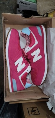 New Balance 7Y KL574SVG Girls Sneakers Pink/White and Blue. New In Box.